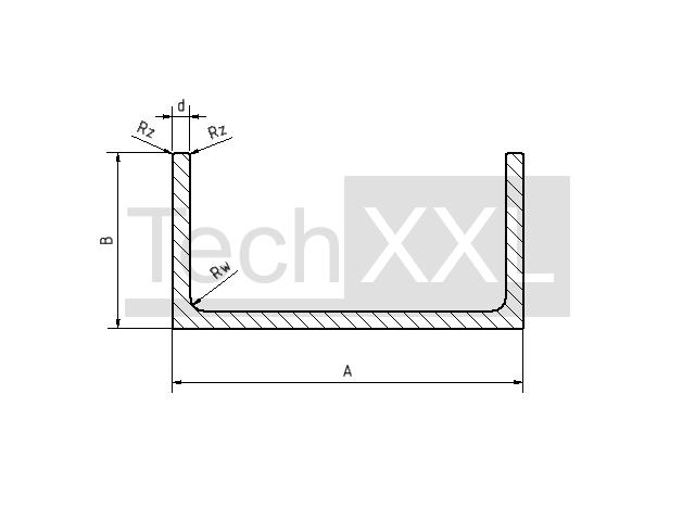 Profil C 153,6x40x1,8 Rw/Rz0,5 wie HH300CP37